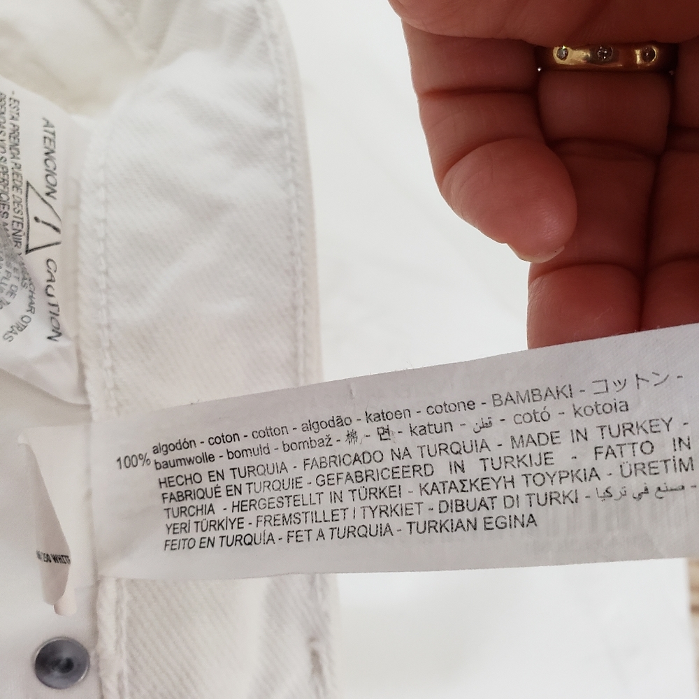 Zara Cream Straight Leg Pants - Picture 7 of 8